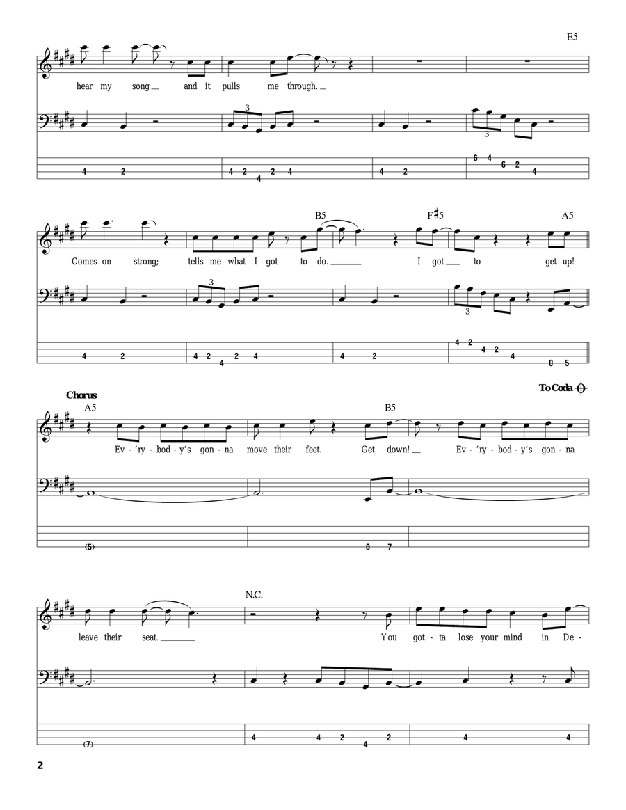 Detroit Rock City Acoustic Guitar scores gallery preview page 2