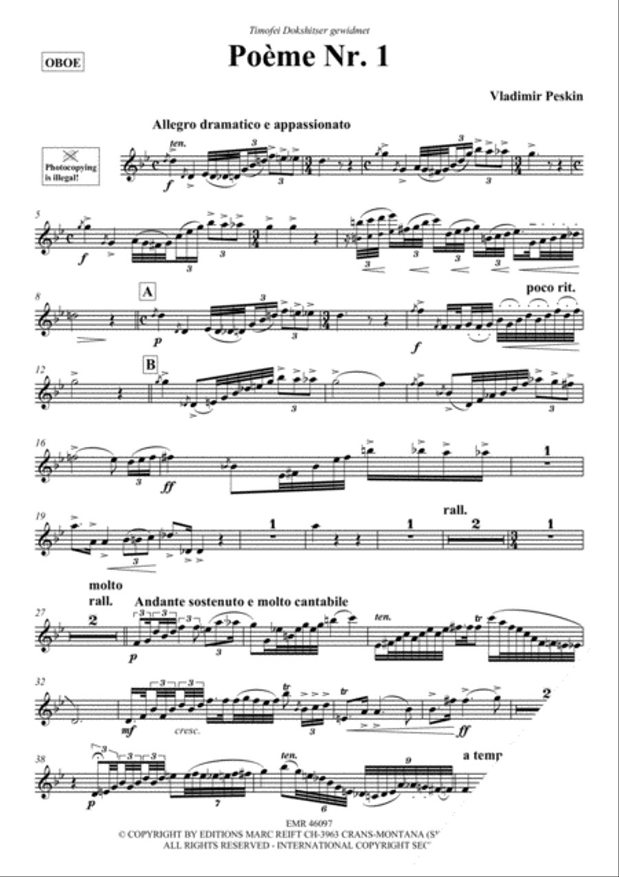 Poeme No. 1 Piano Accompaniment scores gallery preview page 3
