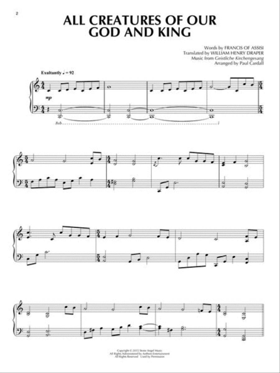 Paul Cardall – 40 Hymns for Forty Days Piano Solo scores gallery preview page 5