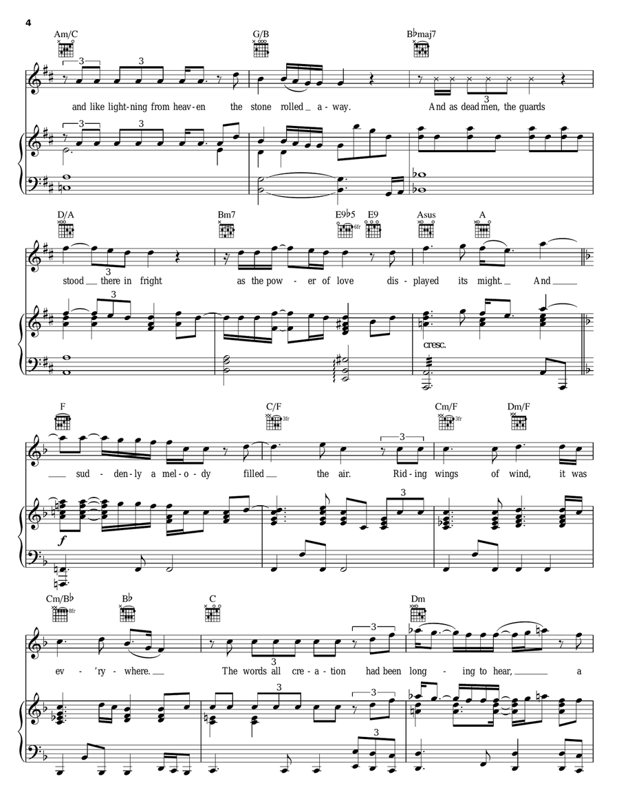 Arise, My Love Piano, Vocal, Guitar scores gallery preview page 4