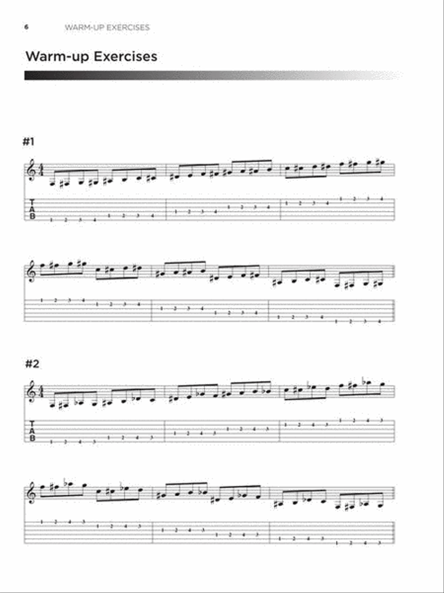Guitar Training Exercises Guitar Tablature scores gallery preview page 7