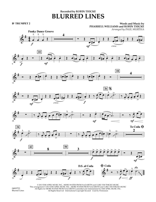 Blurred Lines - Bb Trumpet 2