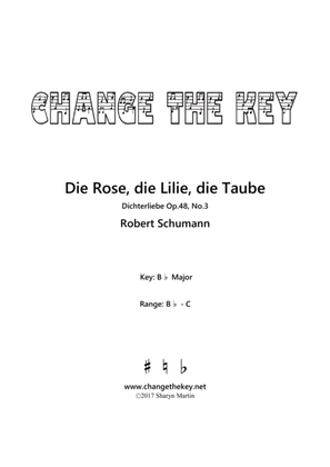 Die Rose, die Lilie, die Taube - Bb Major