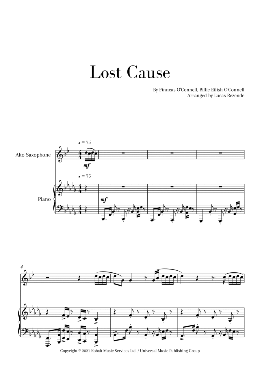 Lost Cause Lost Cause Small Ensemble scores gallery preview page 1
