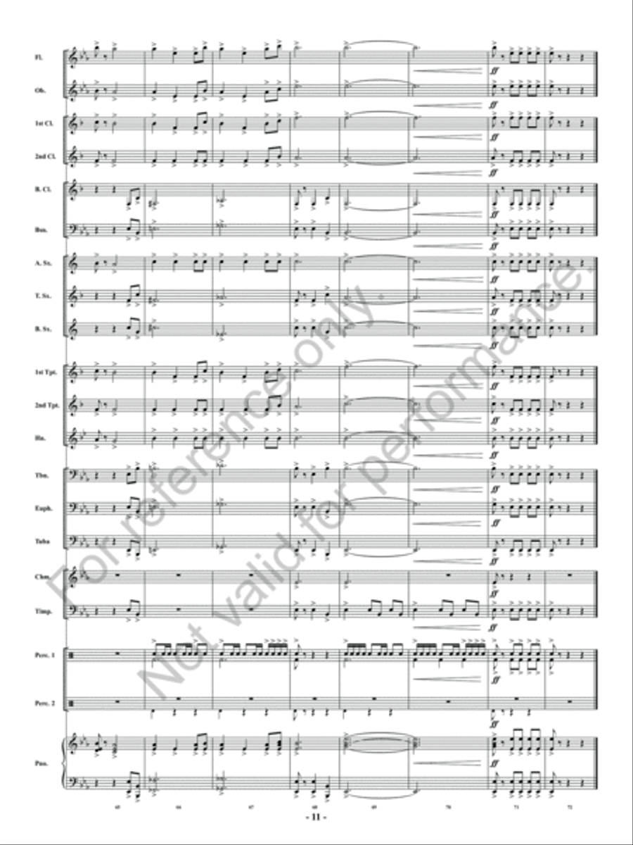 Summon The King Concert Band scores gallery preview page 12
