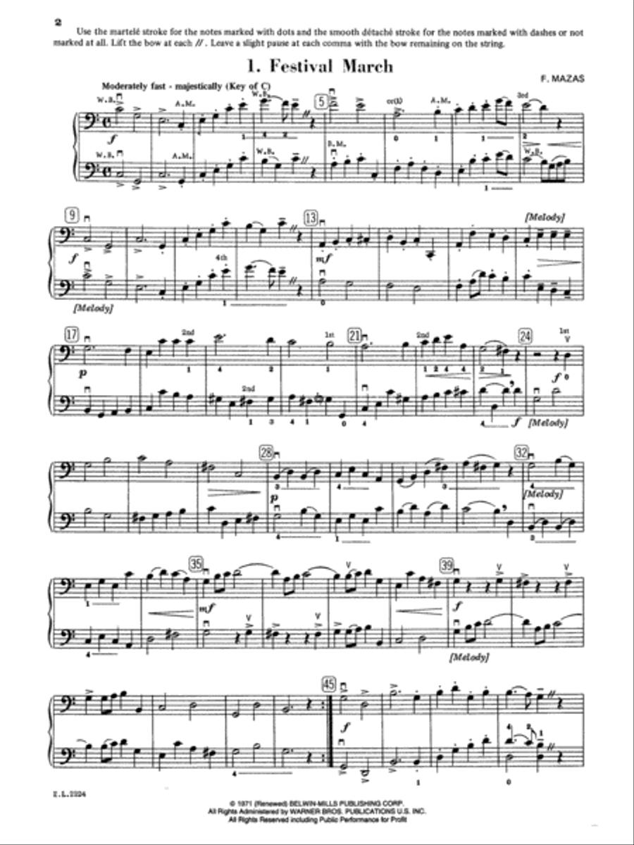 Beautiful Music for Two String Instruments, Book 3 Chamber Orchestra scores gallery preview page 2