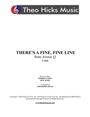Book cover for There's A Fine, Fine Line