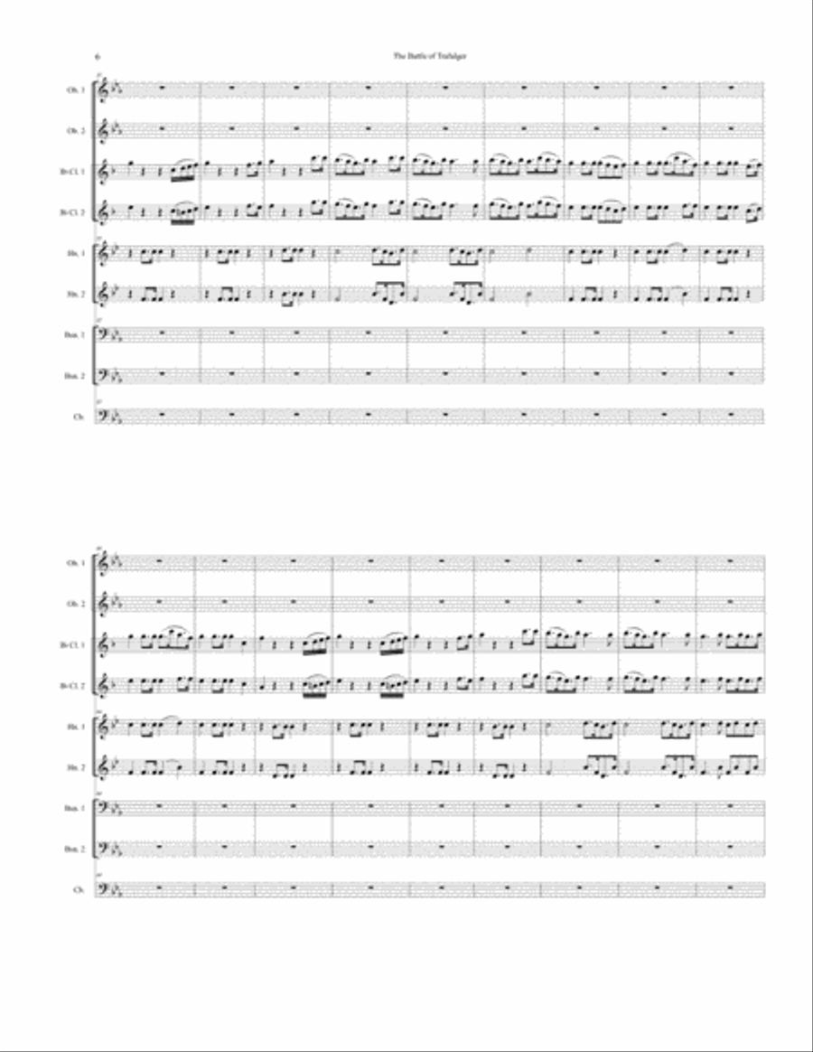 Battle of Trafalgar Woodwind Ensemble scores gallery preview page 6