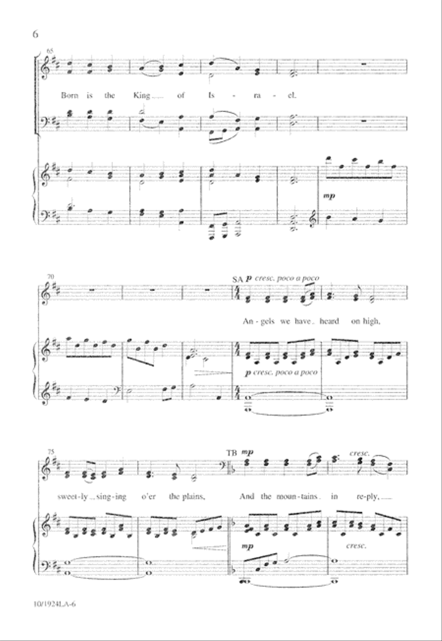 Songs of the Angels 4-Part scores gallery preview page 6