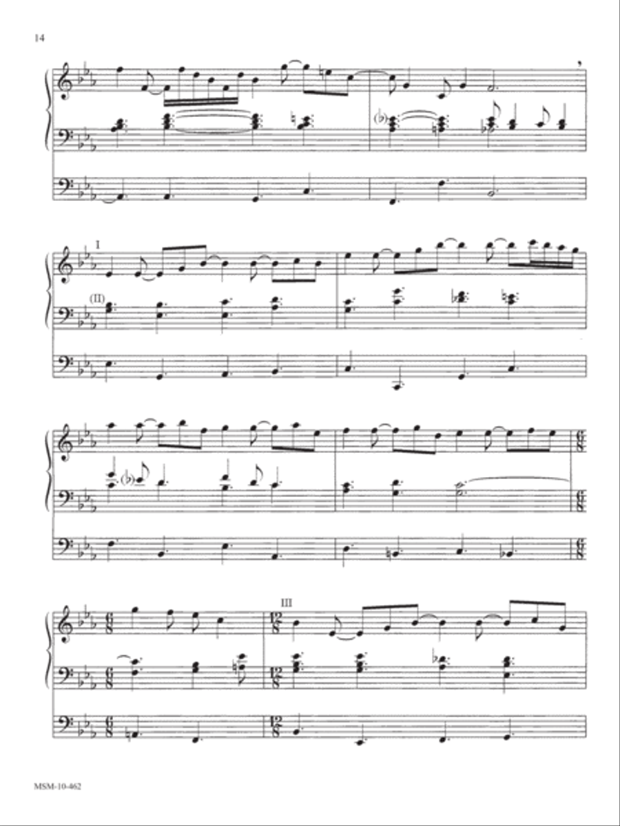 Aria on “O Perfect Love” Organ scores gallery preview page 2