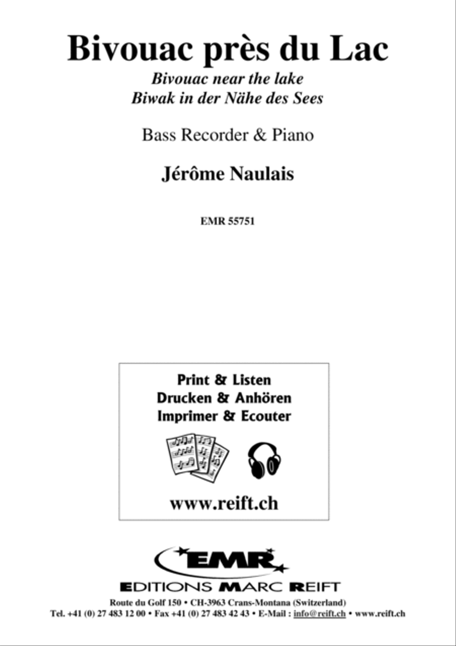 Bivouac pres du Lac Bivouac pres du Lac Bass Recorder scores gallery preview page 2
