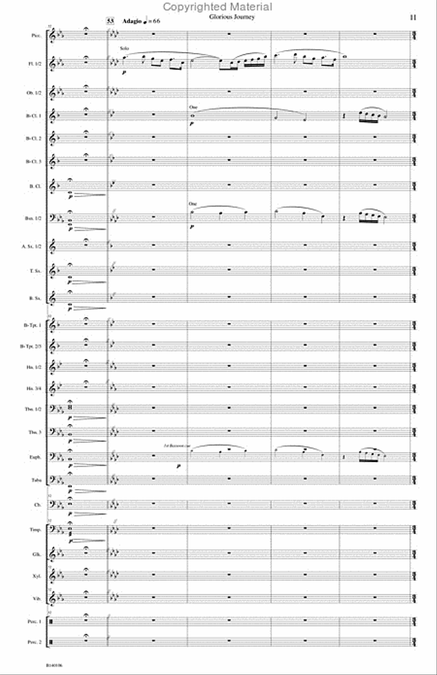 Glorious Journey Concert Band scores gallery preview page 14