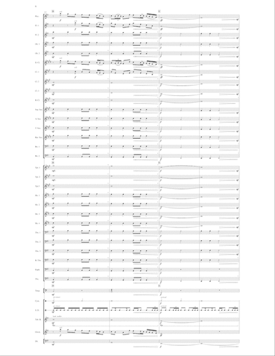 Dirge for the 9/11 First Responders Concert Band scores gallery preview page 6