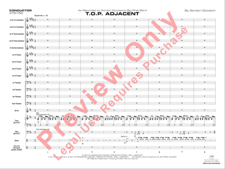 T.O.P. Adjacent Jazz Ensemble scores gallery preview page 4