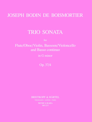 Book cover for 5 Trio Sonatas Op. 37
