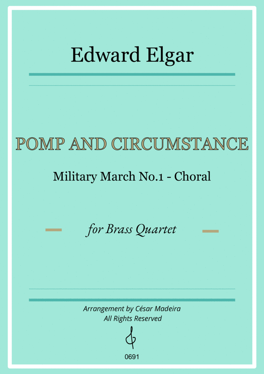 Pomp and Circumstance No.1 - Brass Quartet (Full Score and Parts) image number null