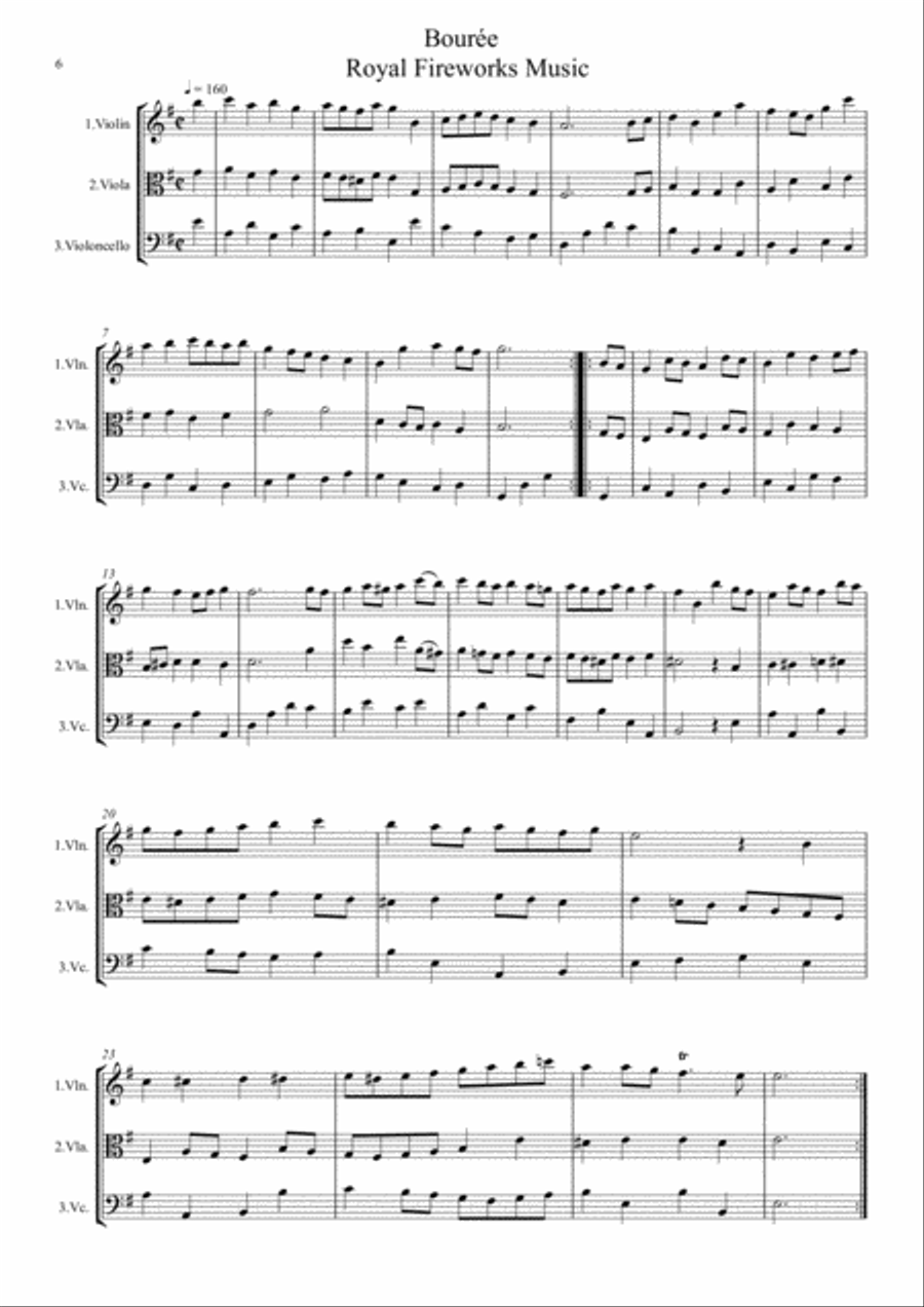 Handel: 5 Movements from 
