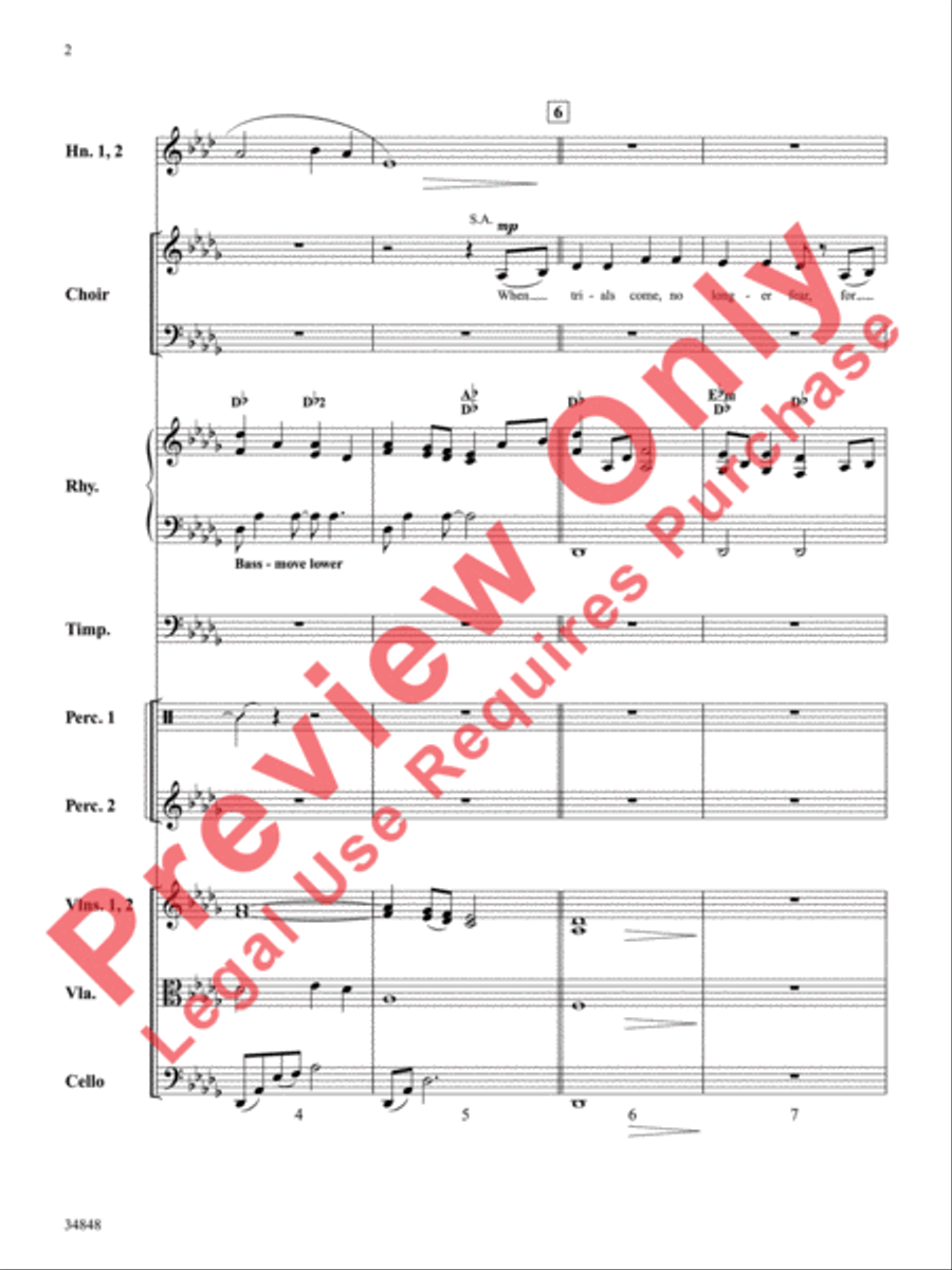 When Trials Come Choir scores gallery preview page 3