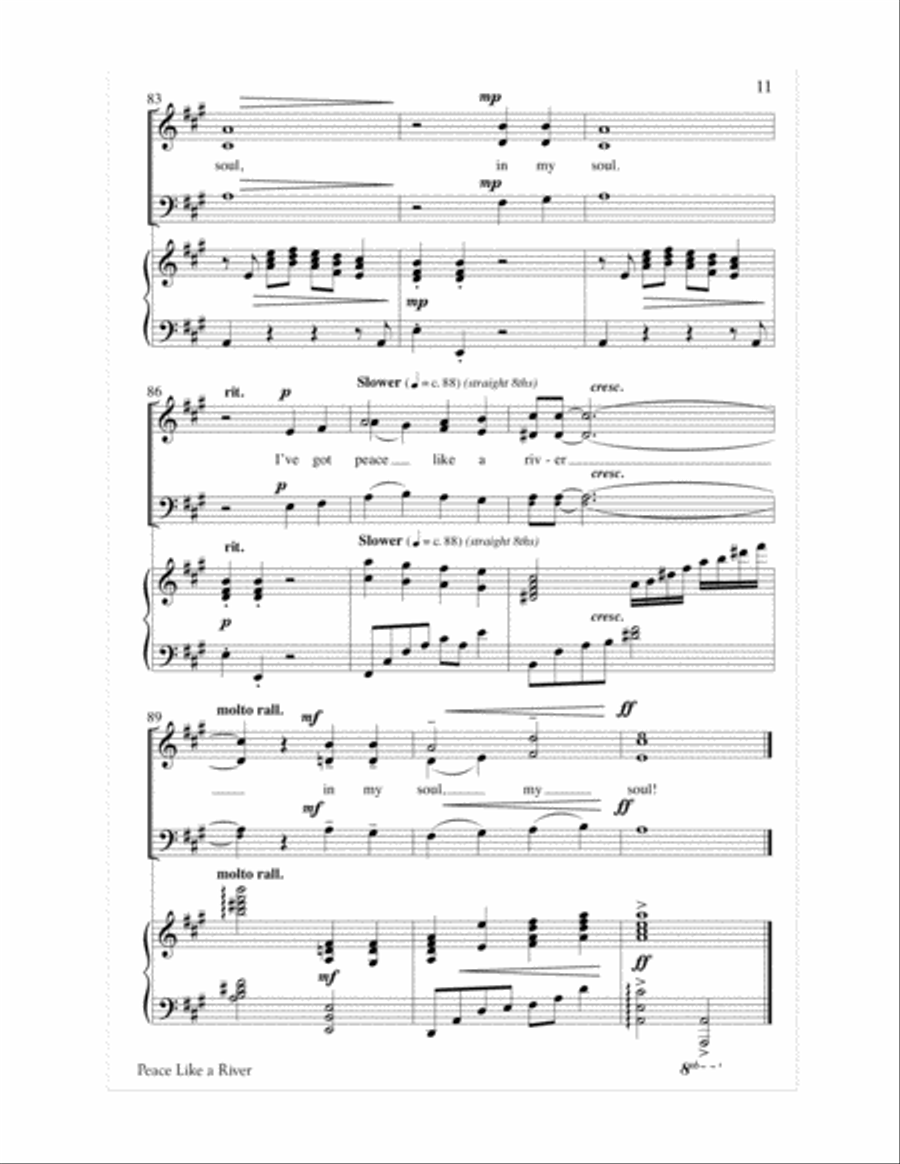 Peace Like a River 3-Part scores gallery preview page 12