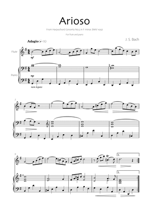Arioso - Bach (flute and piano)