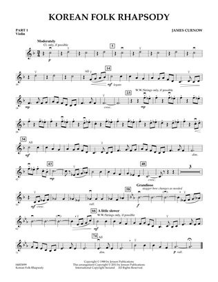 Korean Folk Rhapsody - Pt.1 - Violin