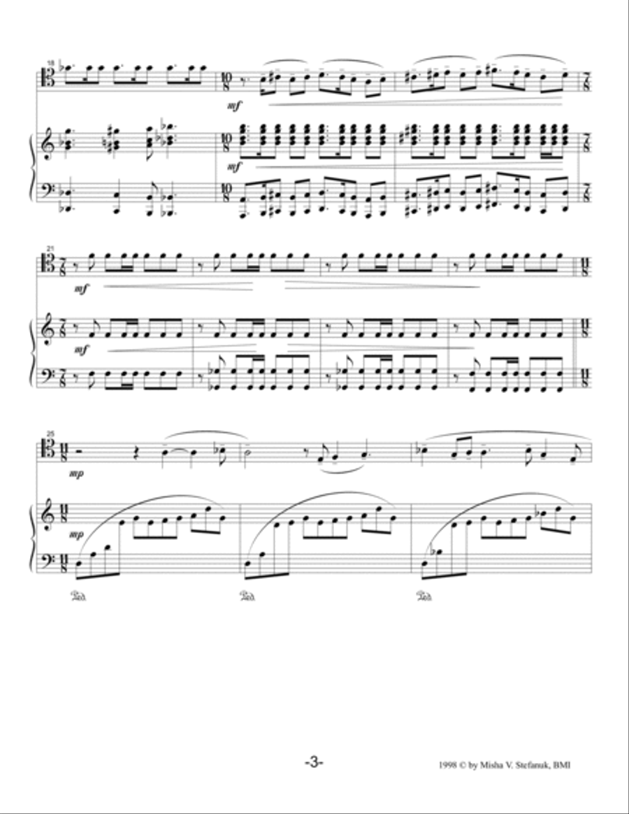 Sonata for Trombone and Piano op.68 Piano Accompaniment scores gallery preview page 4