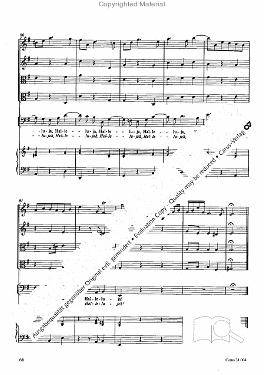 Christ lay in death's cold prison (Christ lag in Todesbanden) 4-Part scores gallery preview page 64