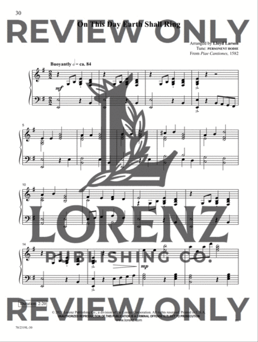 Rejoice, the King Is Born! Piano Solo scores gallery preview page 11