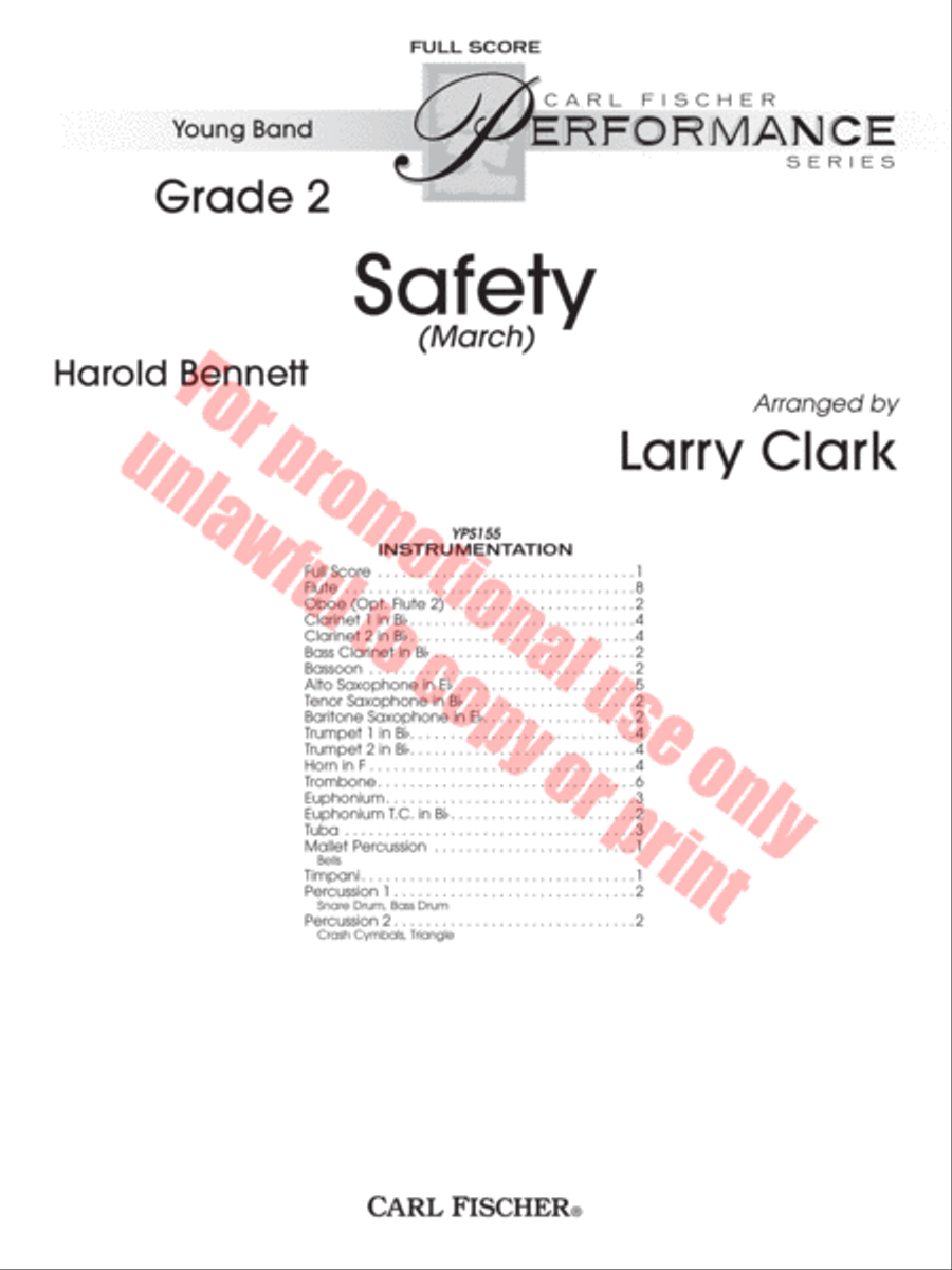 Safety Concert Band scores gallery preview page 2