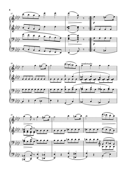 Marche Op.40 No. 1 in A♭ Major – Alkan - for Piano four hands image number null