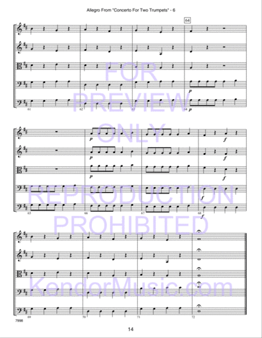 Kendor Concert Favorites, Volume 2 - 3rd Violin (Viola T.C.) Viola scores gallery preview page 19