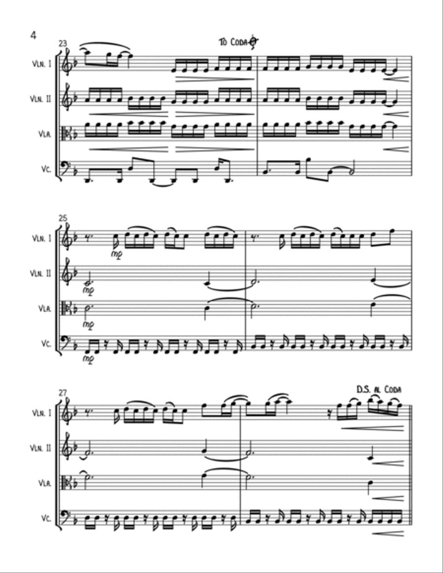 In My Blood String Trio scores gallery preview page 4