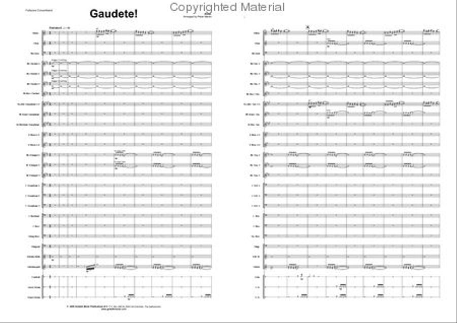 Gaudete! Concert Band scores gallery preview page 2