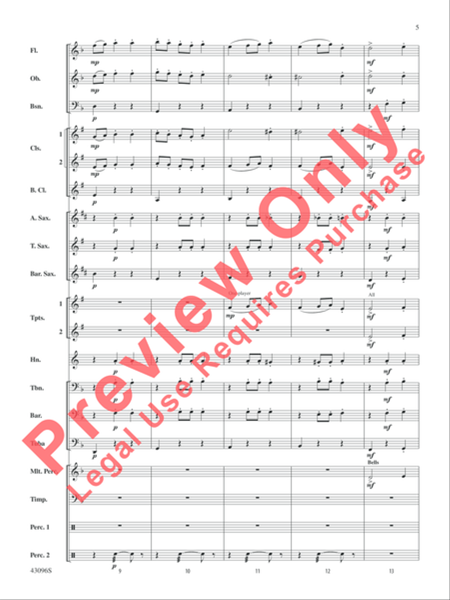 Danse des Ghazies (from The Ballet Suite, Opus 50a) Concert Band scores gallery preview page 6