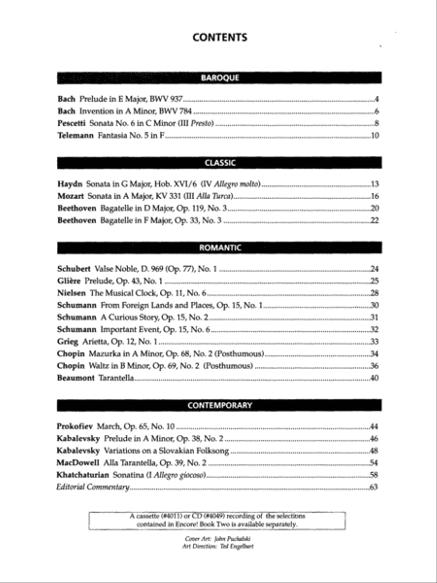 Encore!, Book 2 Piano Method scores gallery preview page 2