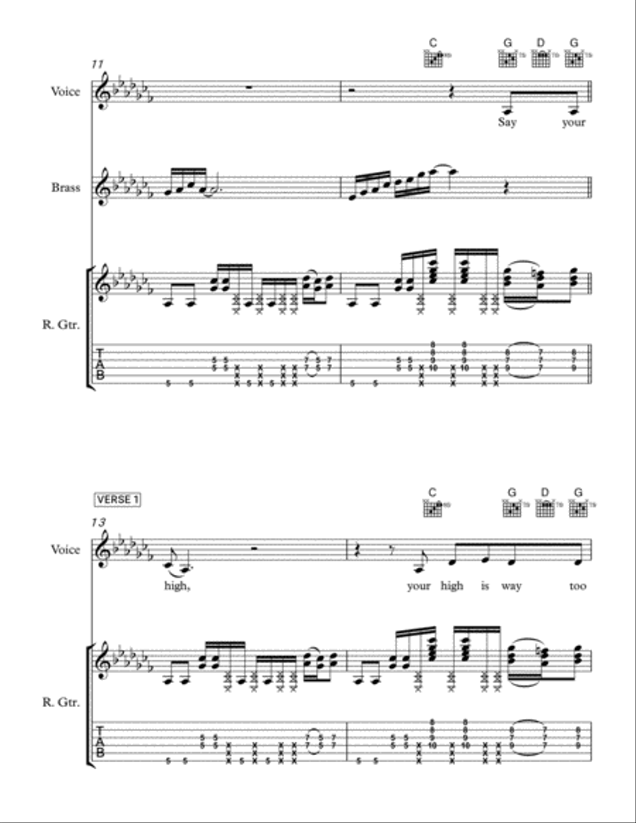 Keep On Keepin' On Electric Guitar scores gallery preview page 3