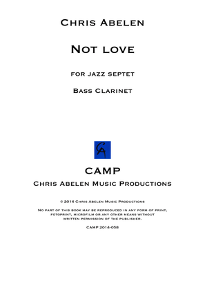 Not love - bass clarinet