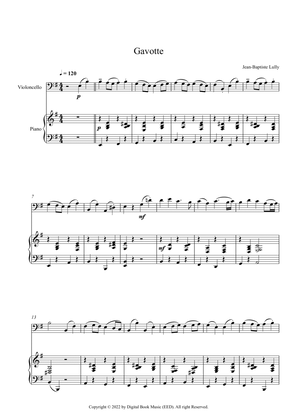 Gavotte - Jean-Baptiste Lully (Cello + Piano)