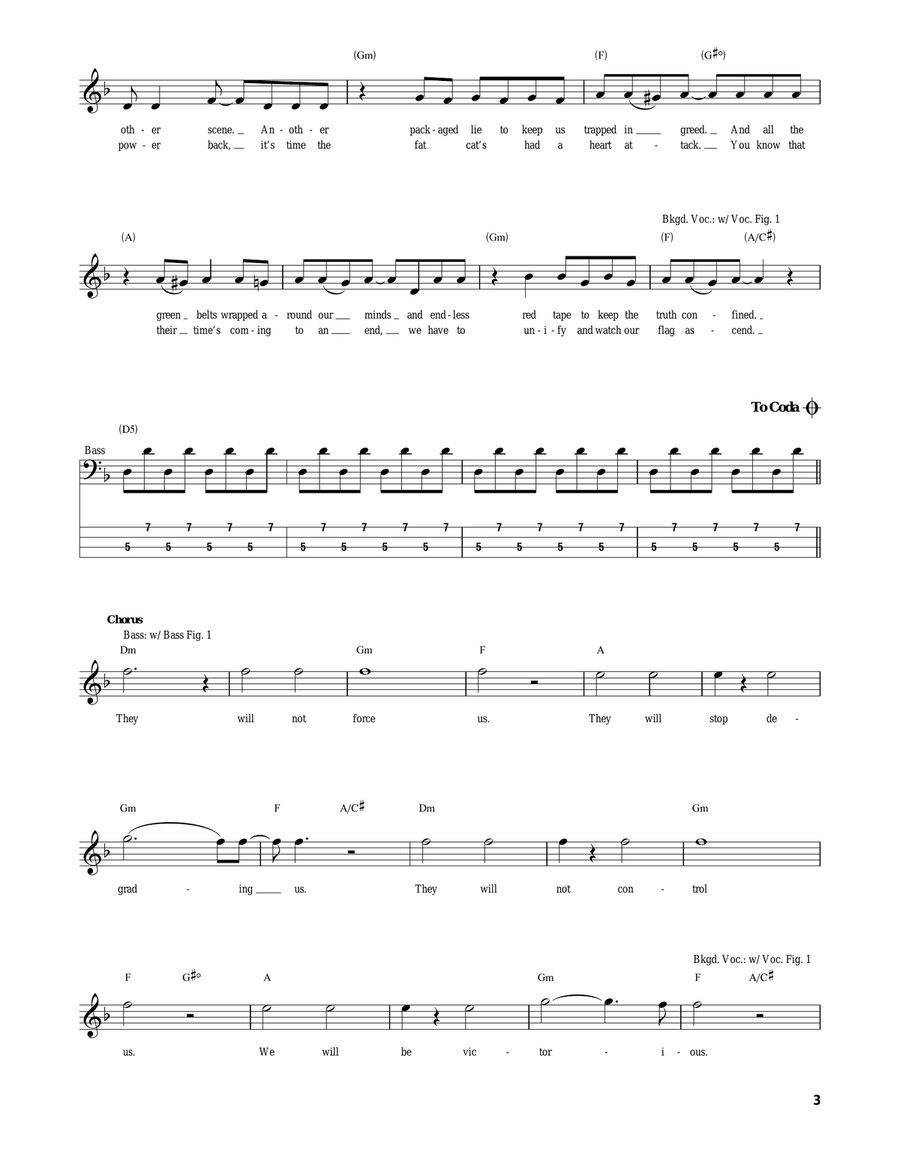 Uprising Uprising Acoustic Guitar scores gallery preview page 3