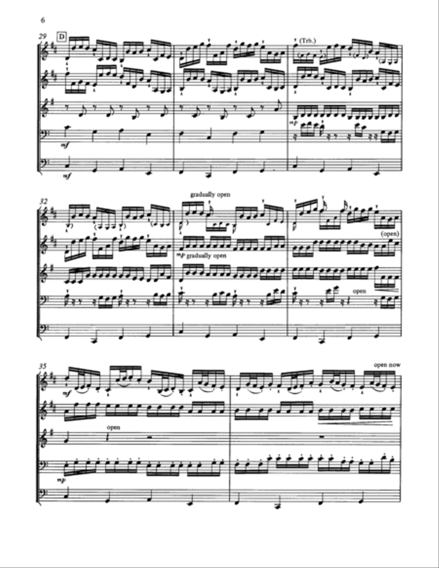 Kanon - Full Score Brass Ensemble scores gallery preview page 4