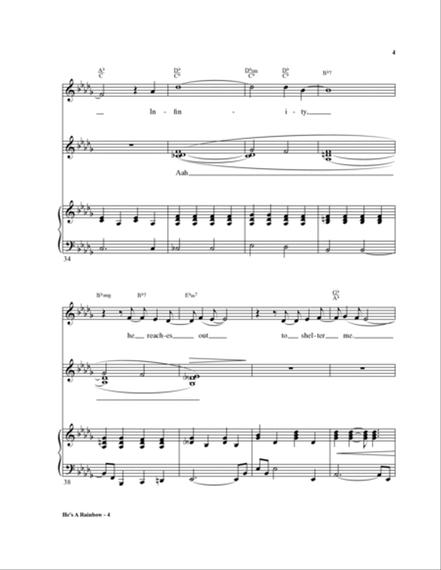 He's a Rainbow He's a Rainbow Voice scores gallery preview page 4