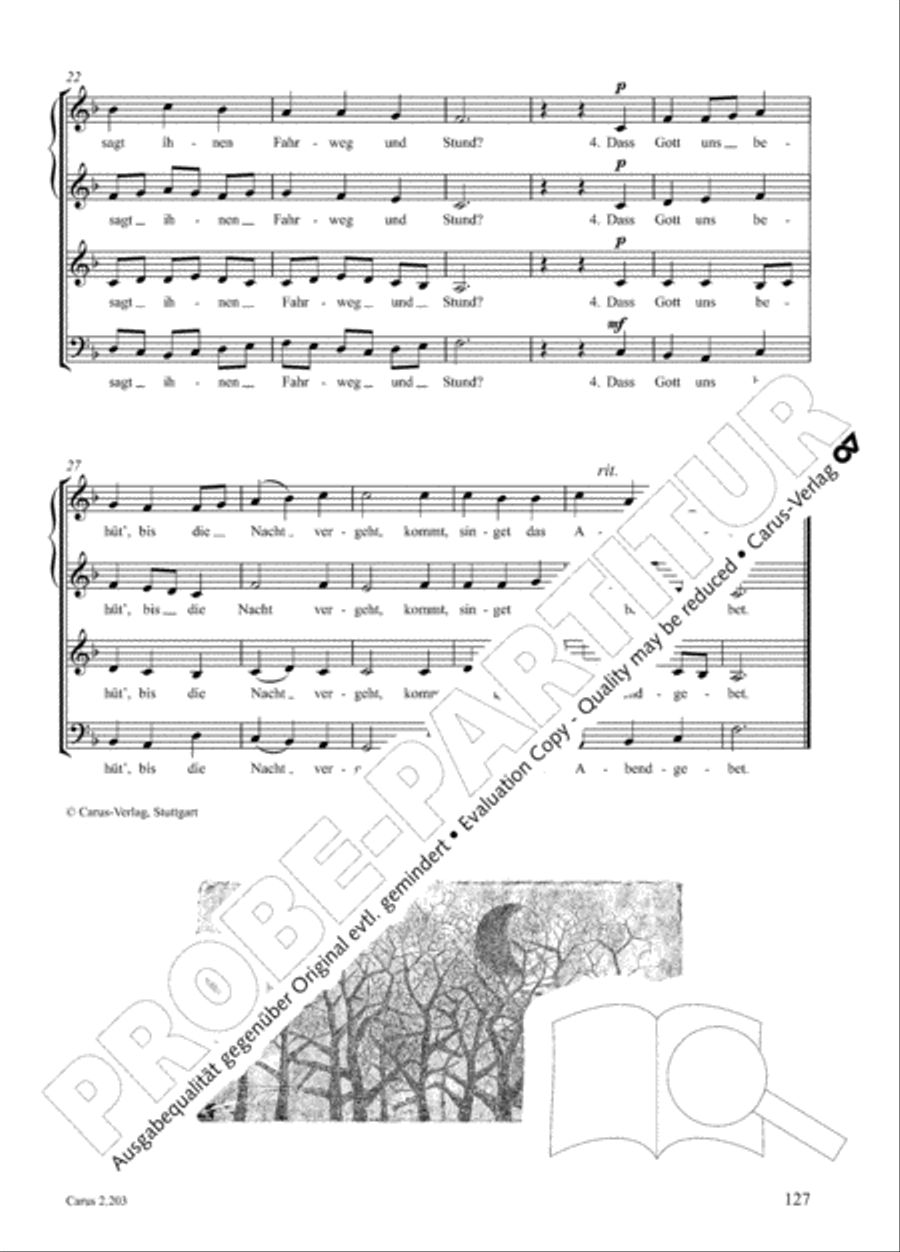 Loreley. Folk songs for choir (Loreley. Volkslieder fur Chor) Choir scores gallery preview page 132