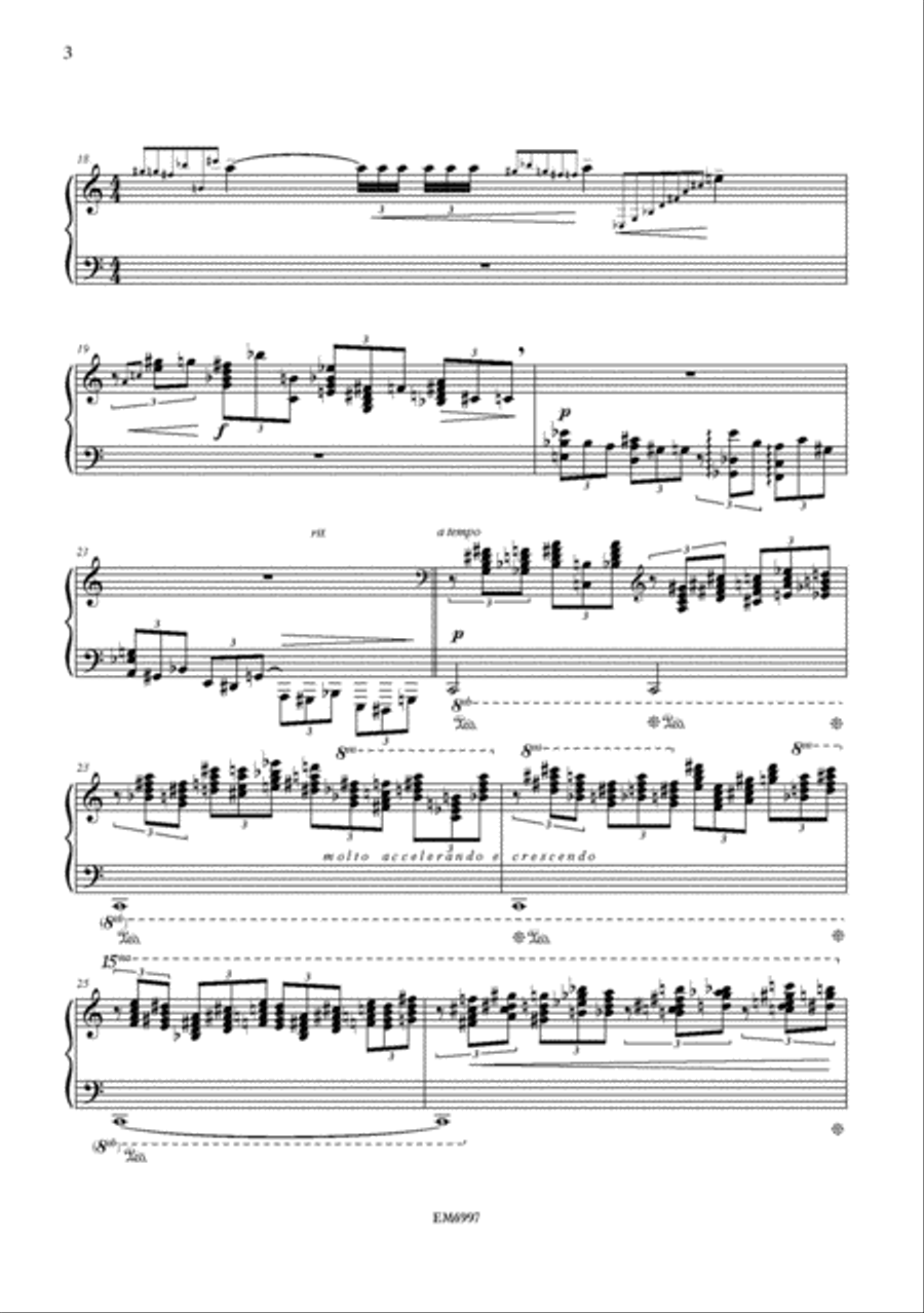 Sonata for the Left Hand for Piano Solo Piano Solo scores gallery preview page 3