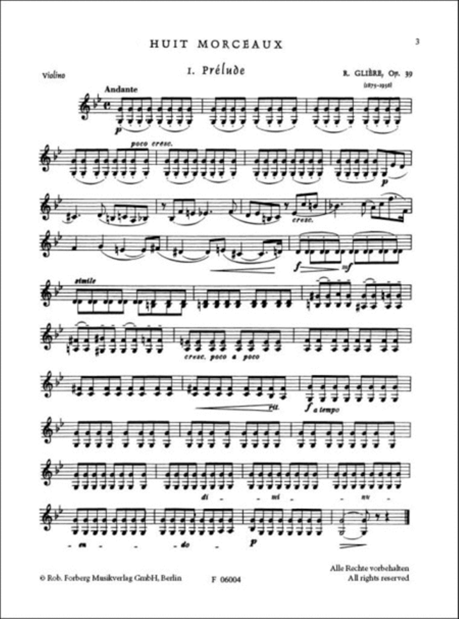 8 Morceaux Opus 39 Cello scores gallery preview page 2