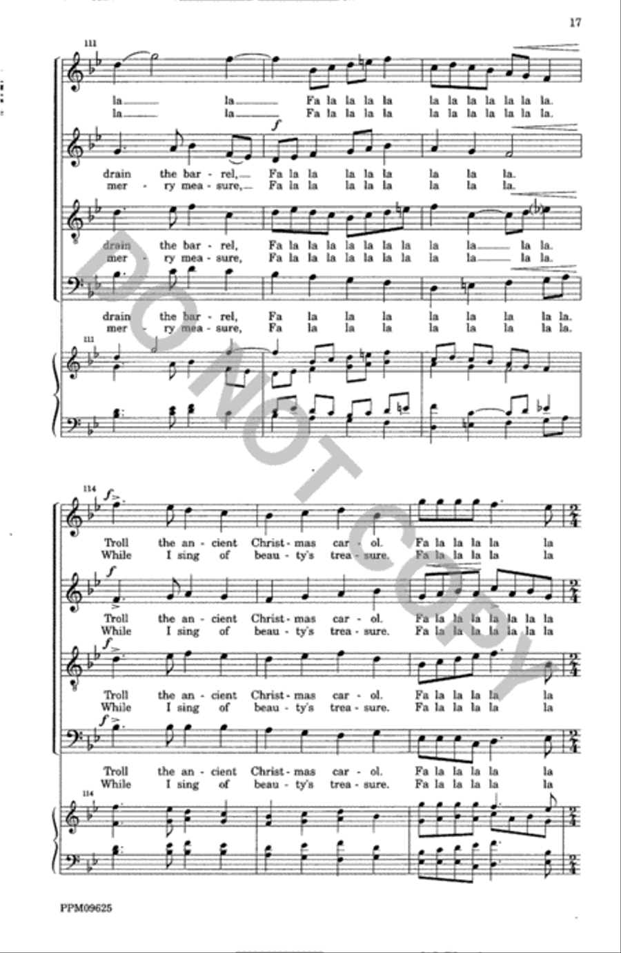 A Christmas Garland--SATB Divisi scores gallery preview page 18