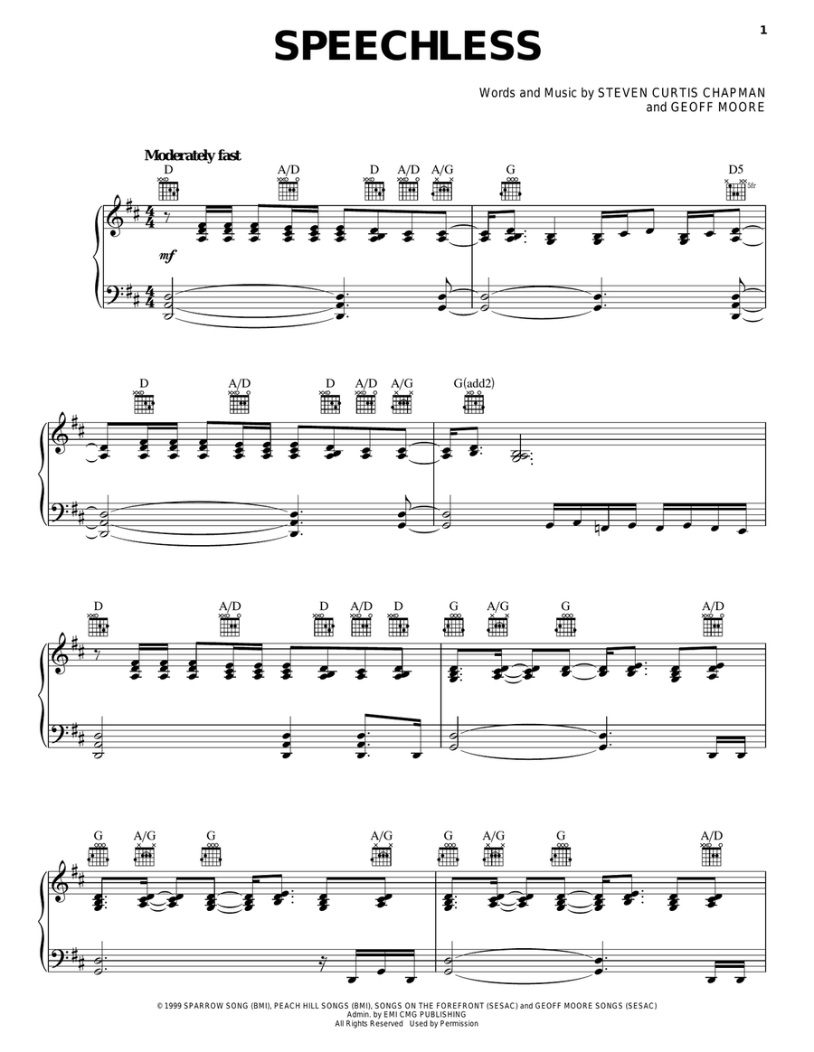 Speechless Guitar scores gallery preview page 1
