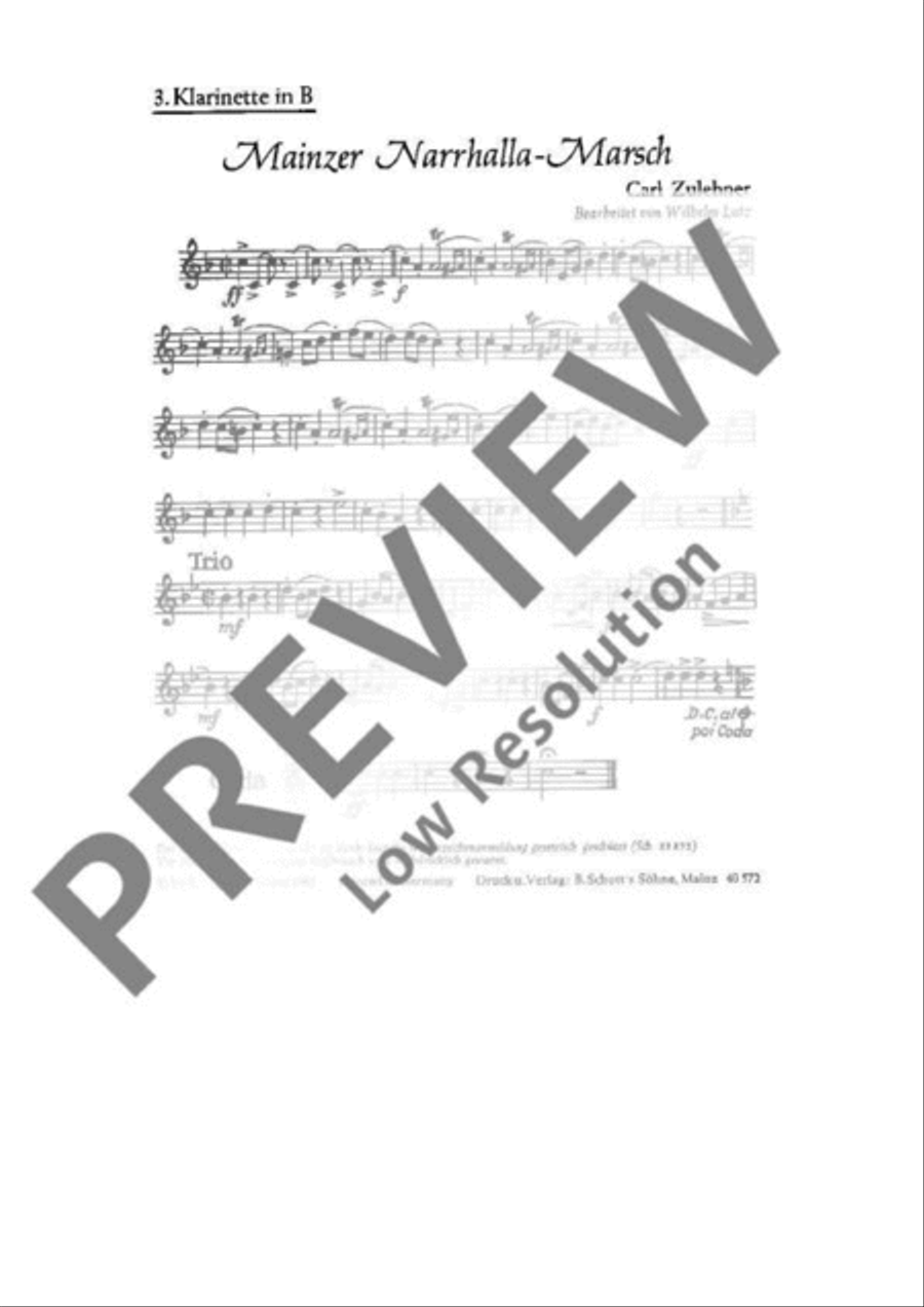 Mainzer Narrhalla-Marsch Concert Band scores gallery preview page 8