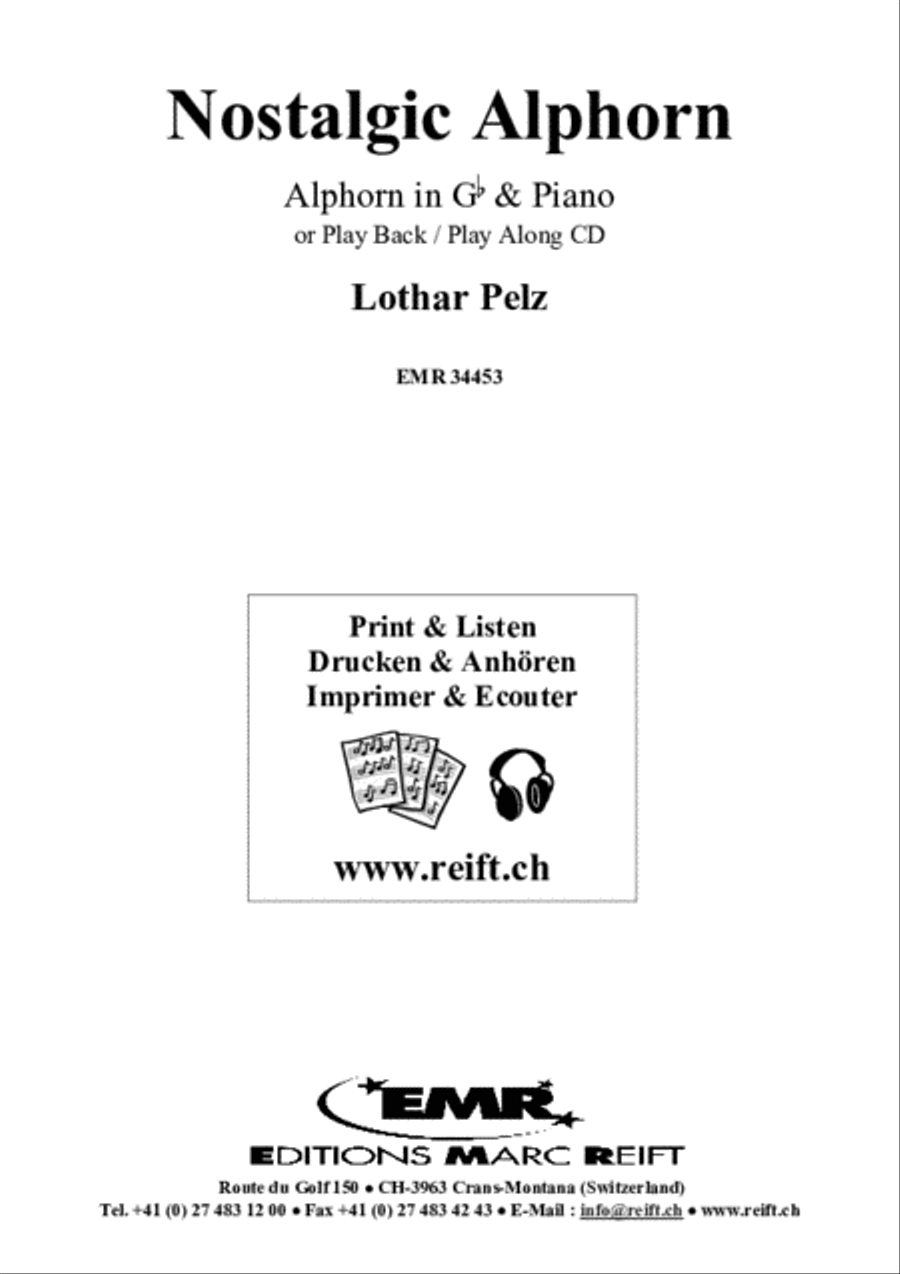 Nostalgic Alphorn Nostalgic Alphorn Piano Accompaniment scores gallery preview page 2