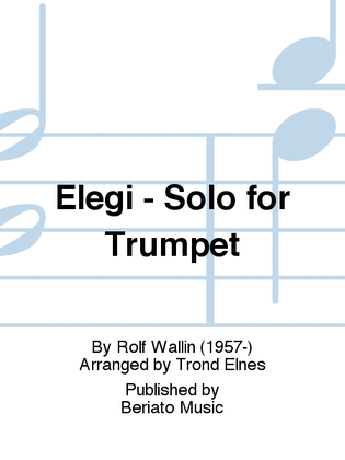 Elegi - Solo for Trumpet