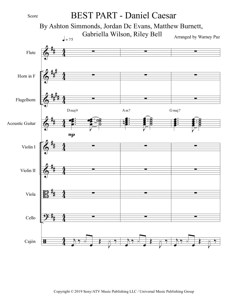 Best Part Best Part Large Ensemble scores gallery preview page 1